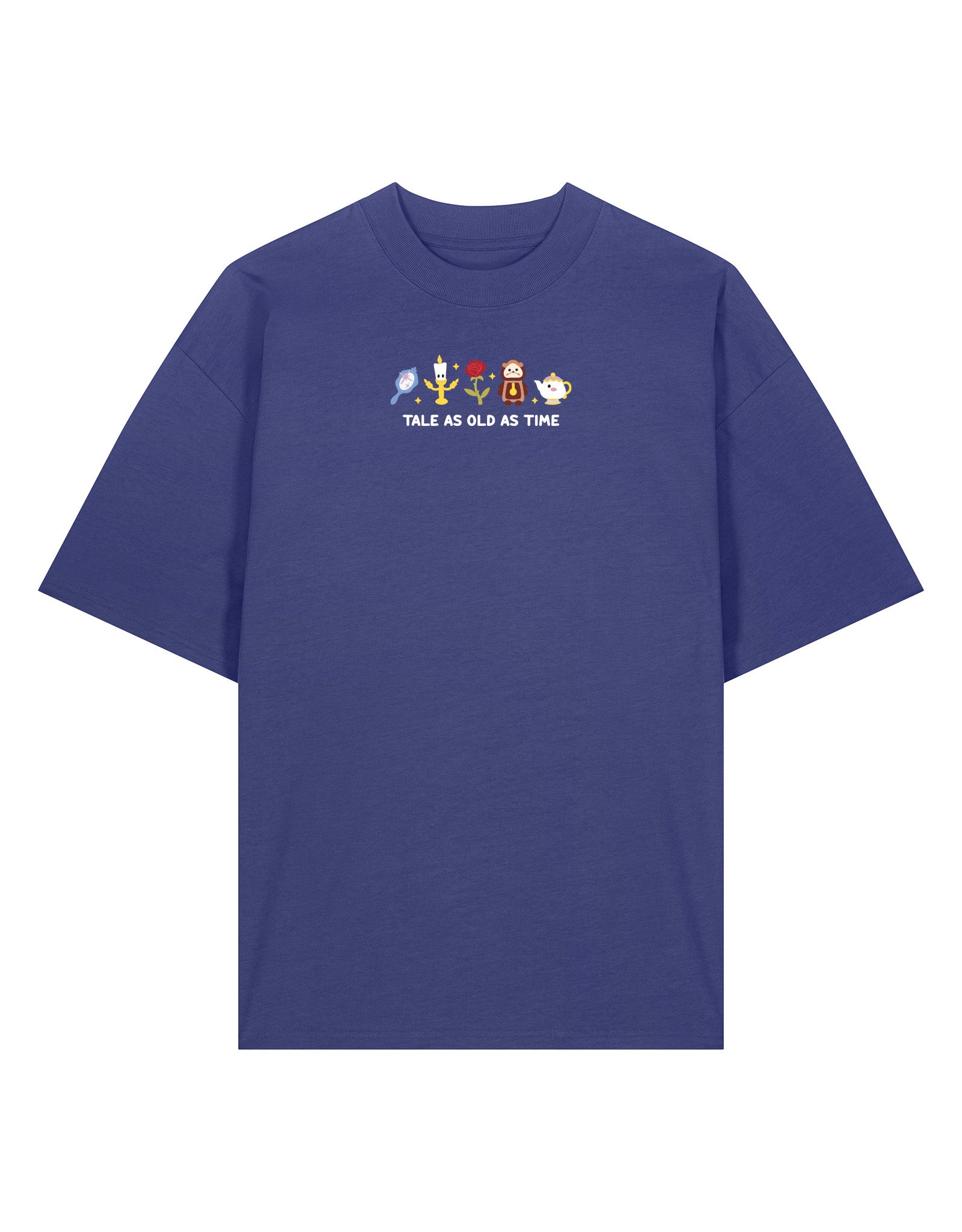 Beauty & Beast Embroidered Oversized Organic Cotton Tee