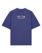 Beauty & Beast Embroidered Oversized Organic Cotton Tee