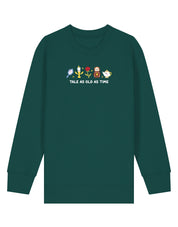 Beauty & Beast Embroidered Organic Cotton Childrens Sweatshirt