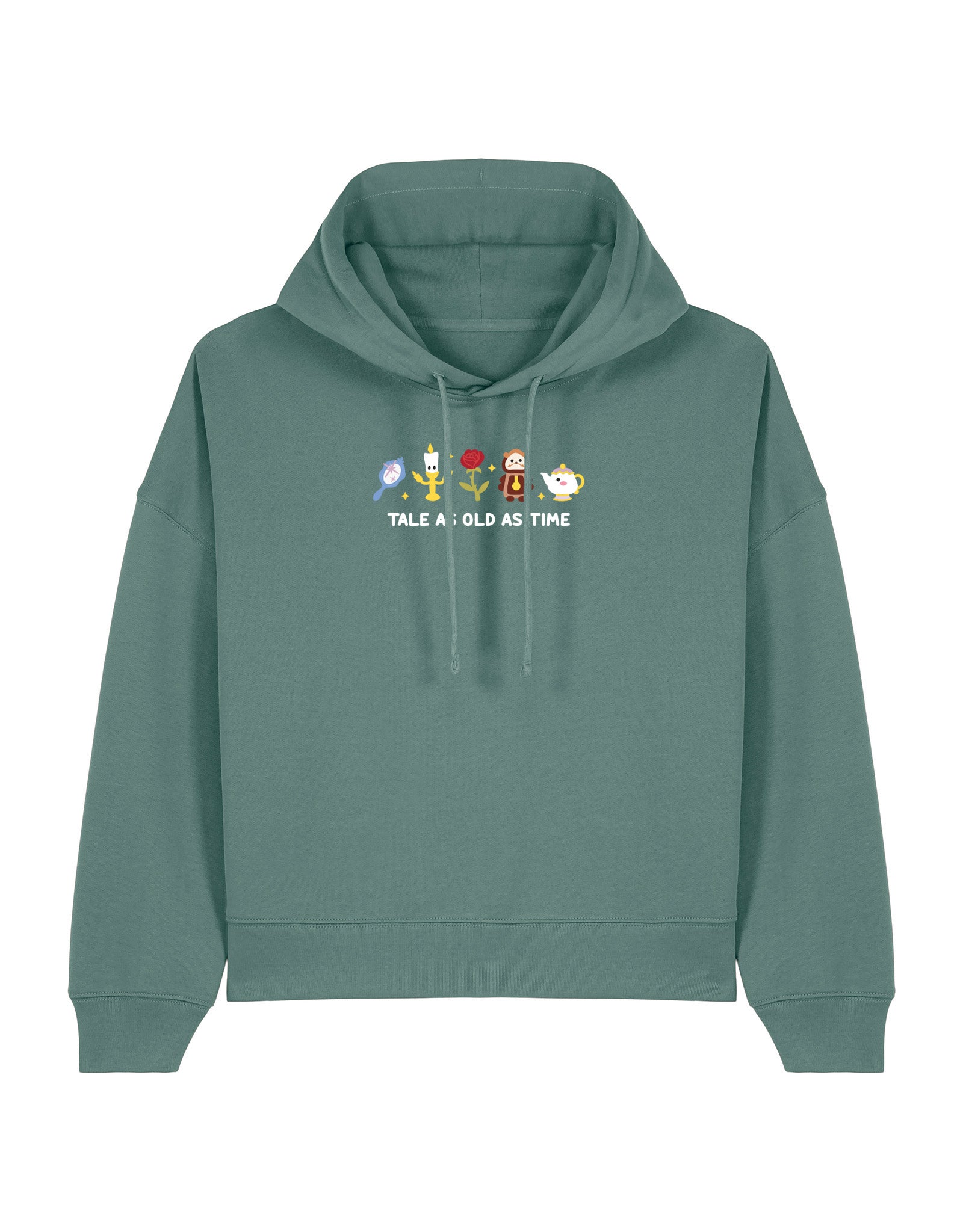 Beauty & Beast Embroidered Boxy Organic Cotton Hoodie