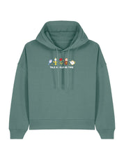 Beauty & Beast Embroidered Boxy Organic Cotton Hoodie