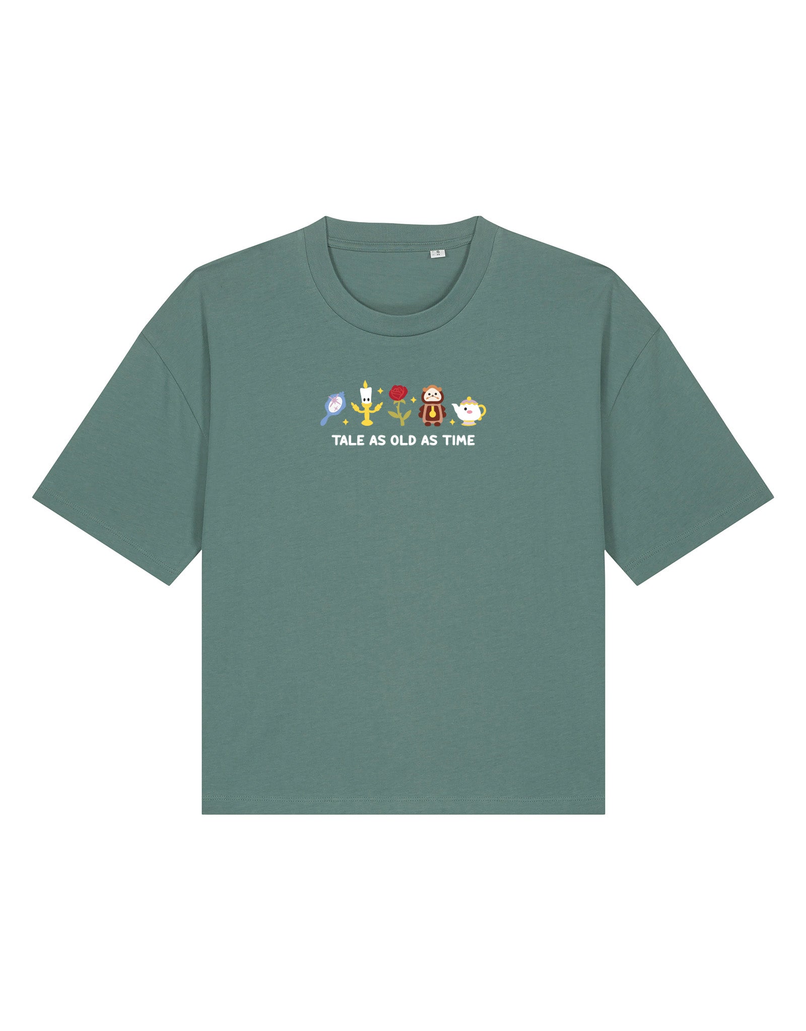 Beauty & Beast Embroidered Boxy Organic Cotton Tee