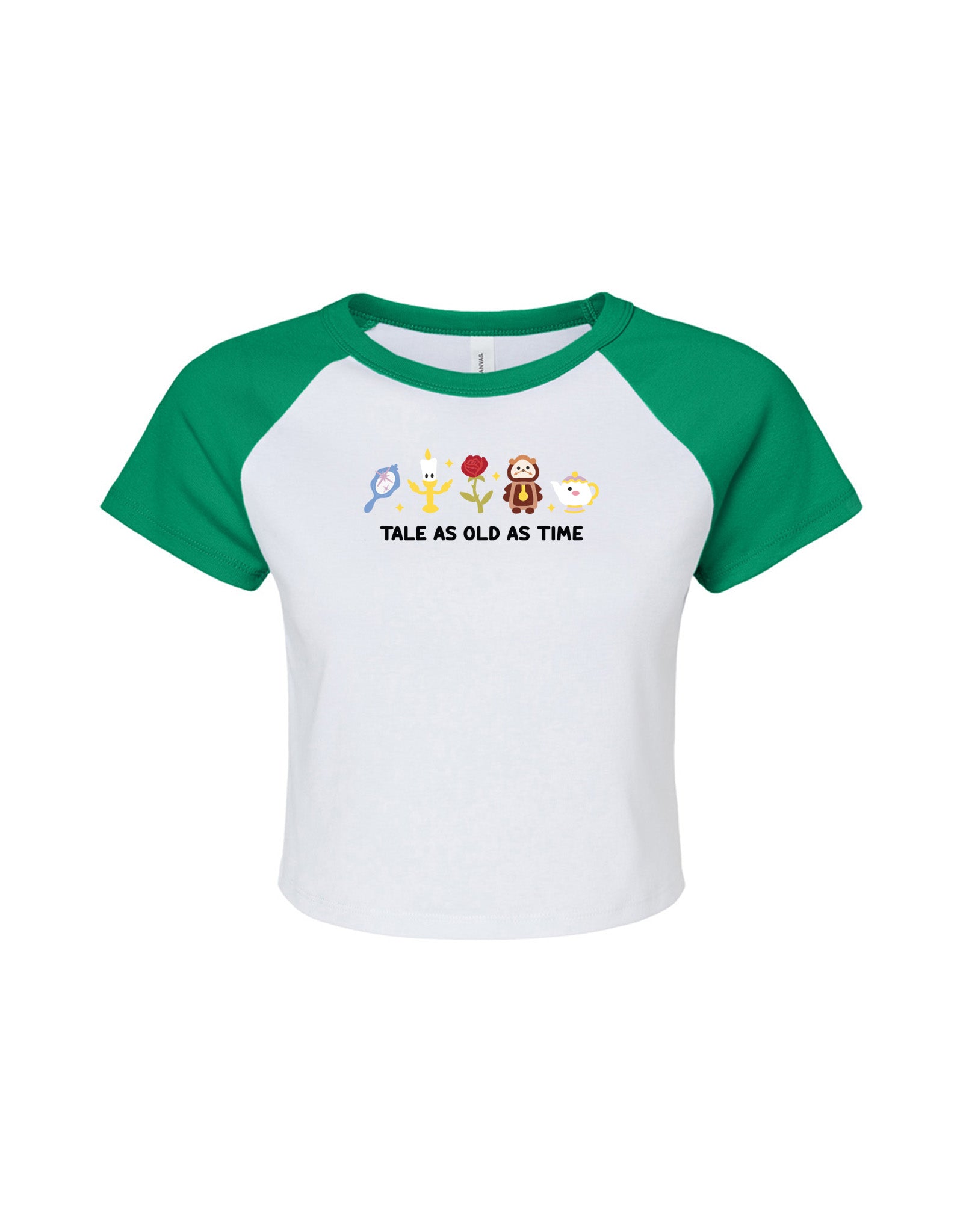 Beauty & Beast Embroidered Micro Rib Baby Tee