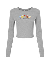 Beauty & Beast Embroidered Micro Rib Long Sleeved Tee