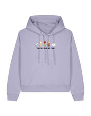Beauty & Beast Embroidered Boxy Organic Cotton Hoodie