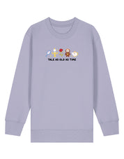 Beauty & Beast Embroidered Organic Cotton Childrens Sweatshirt