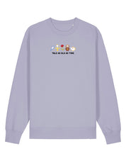 Beauty & Beast Embroidered Organic Cotton Sweatshirt