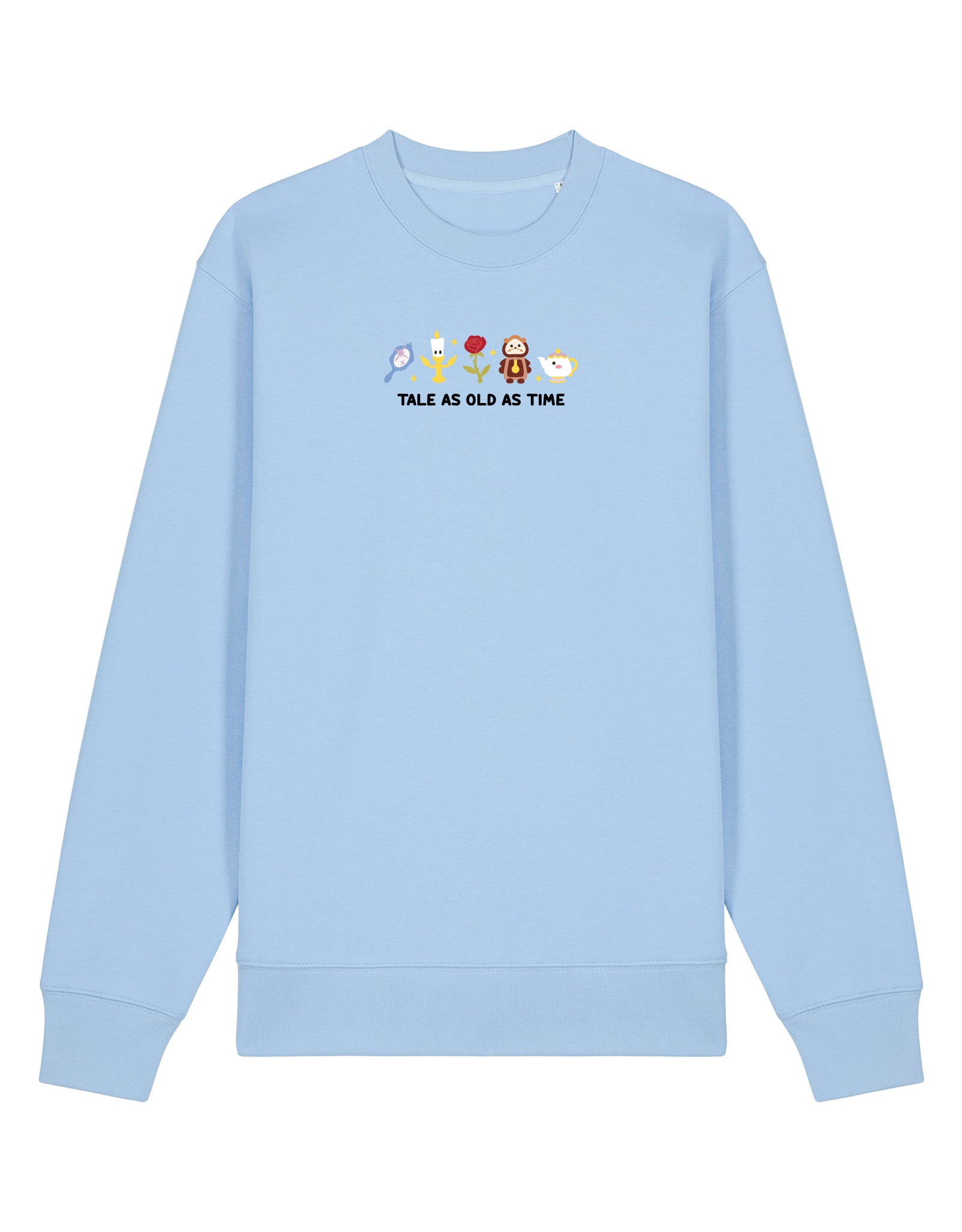 Beauty & Beast Embroidered Organic Cotton Sweatshirt