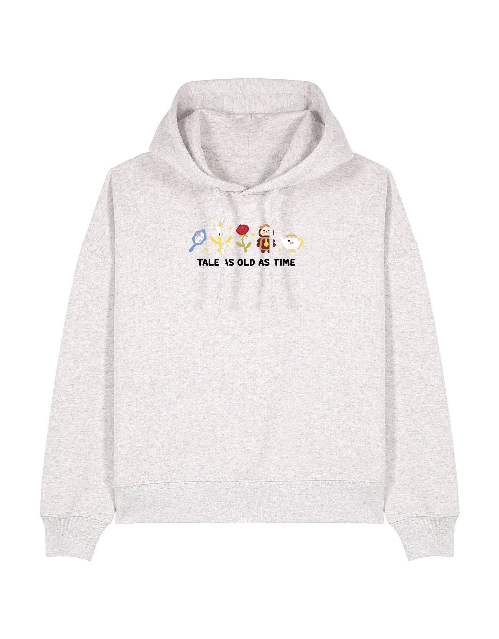 Beauty & Beast Embroidered Boxy Organic Cotton Hoodie