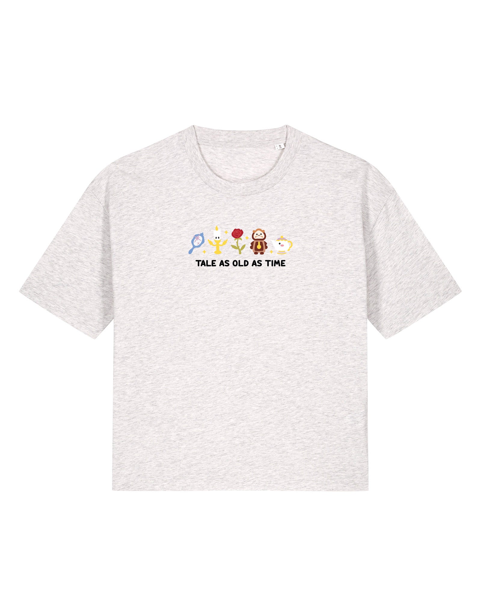 Beauty & Beast Embroidered Boxy Organic Cotton Tee
