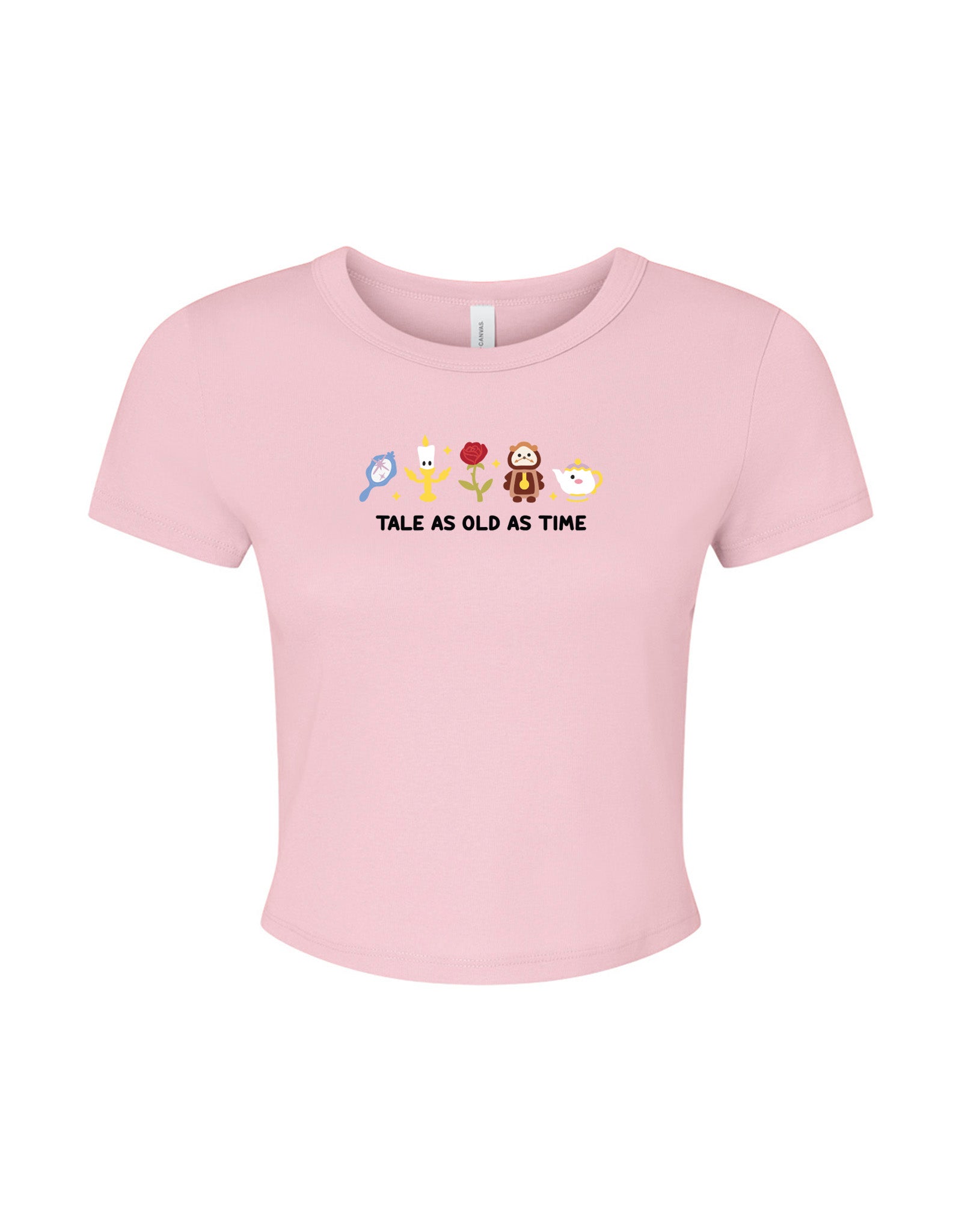 Beauty & Beast Embroidered Micro Rib Baby Tee