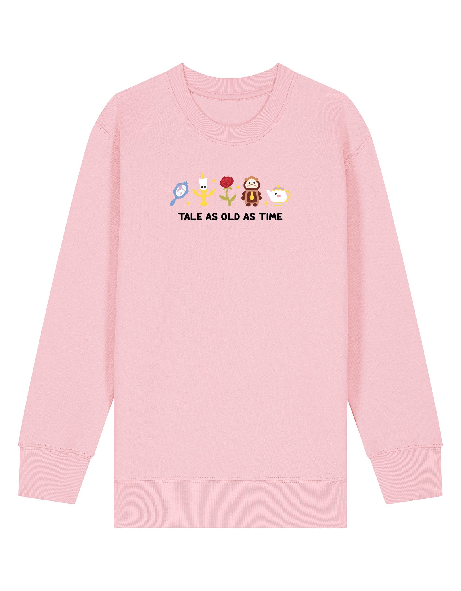 Beauty & Beast Embroidered Organic Cotton Childrens Sweatshirt