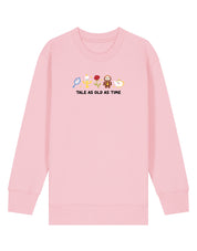 Beauty & Beast Embroidered Organic Cotton Childrens Sweatshirt