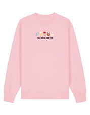 Beauty & Beast Embroidered Organic Cotton Sweatshirt