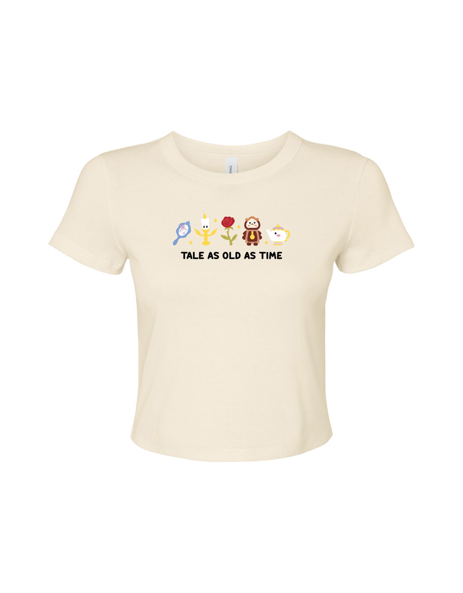 Beauty & Beast Embroidered Micro Rib Baby Tee