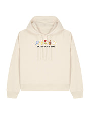 Beauty & Beast Embroidered Boxy Organic Cotton Hoodie