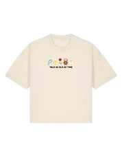 Beauty & Beast Embroidered Boxy Organic Cotton Tee