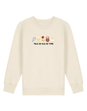 Beauty & Beast Embroidered Organic Cotton Childrens Sweatshirt