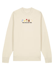 Beauty & Beast Embroidered Organic Cotton Sweatshirt