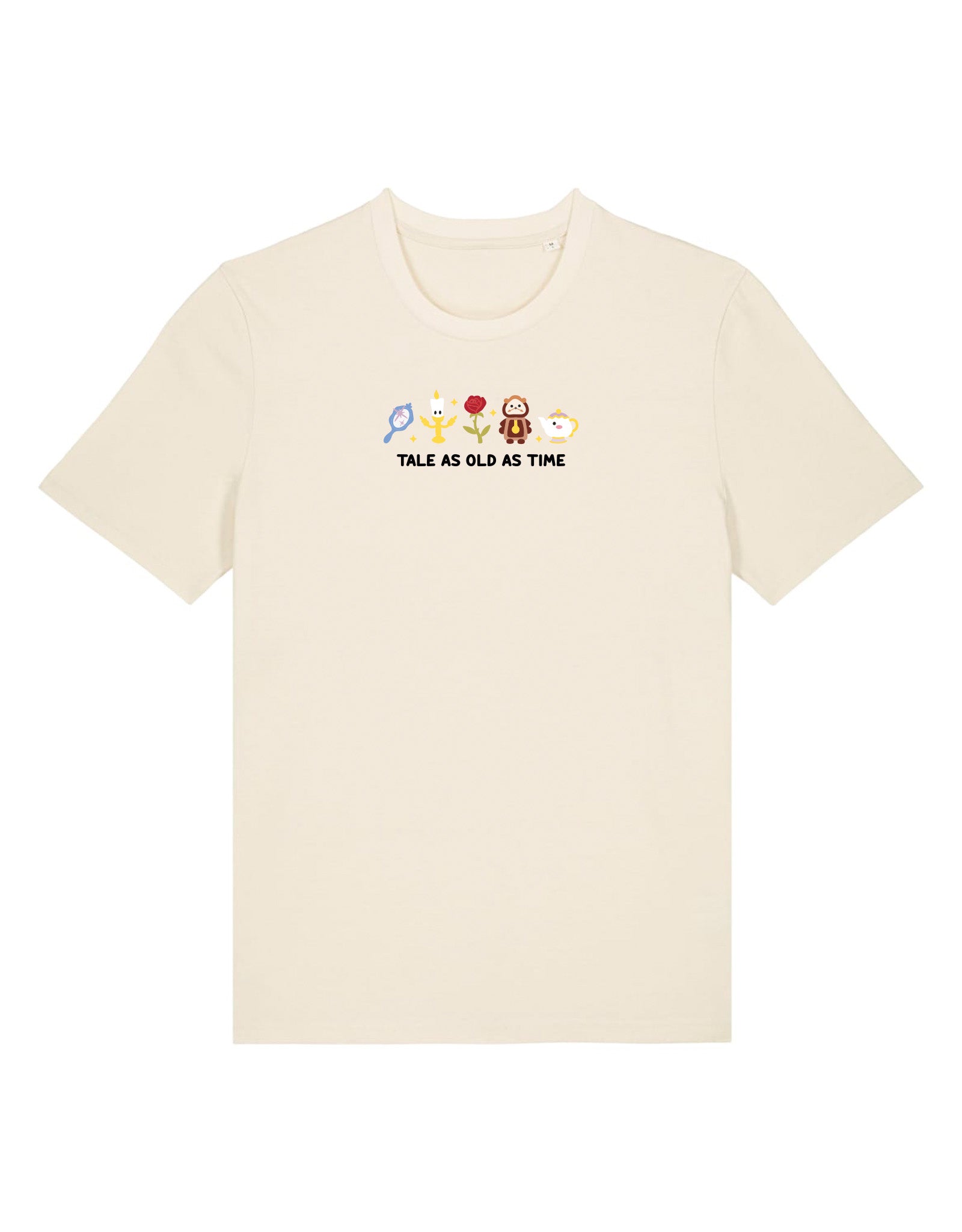 Beauty & Beast Embroidered Organic Cotton T-Shirt