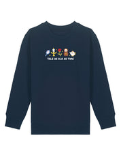 Beauty & Beast Embroidered Organic Cotton Childrens Sweatshirt