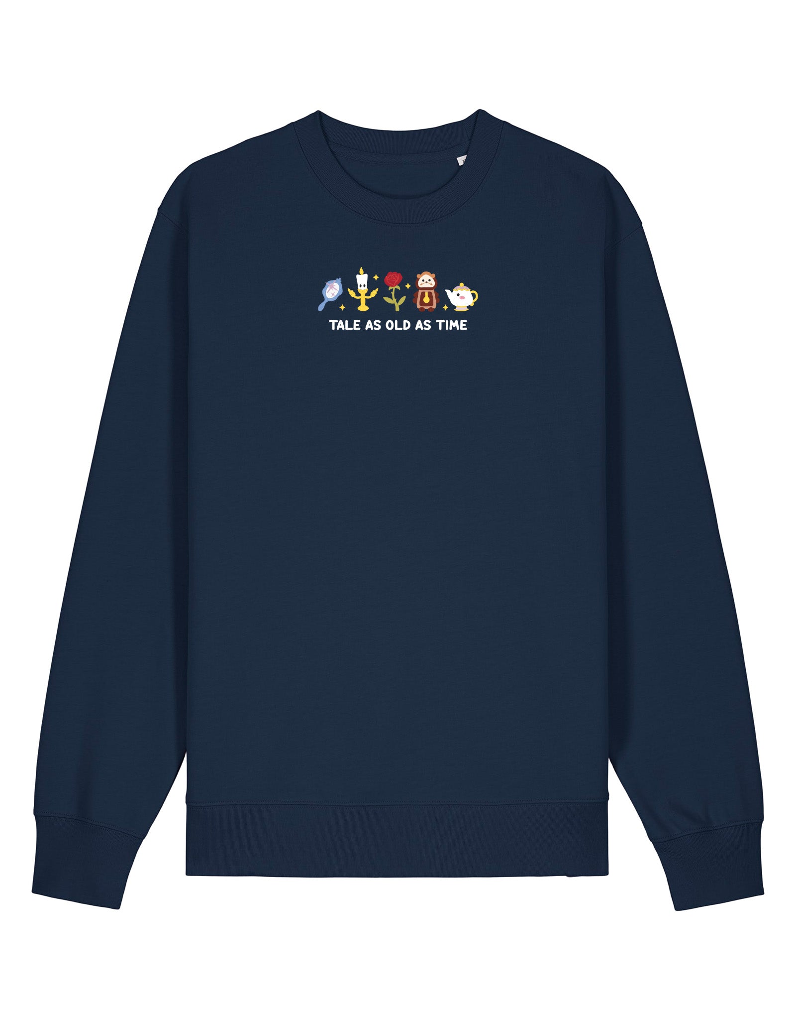 Beauty & Beast Embroidered Organic Cotton Sweatshirt