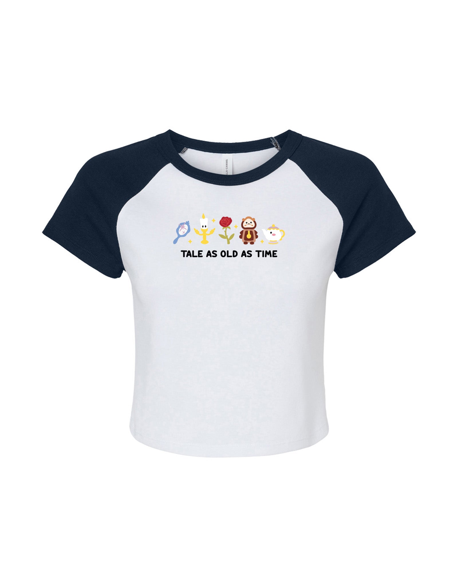 Beauty & Beast Embroidered Micro Rib Baby Tee
