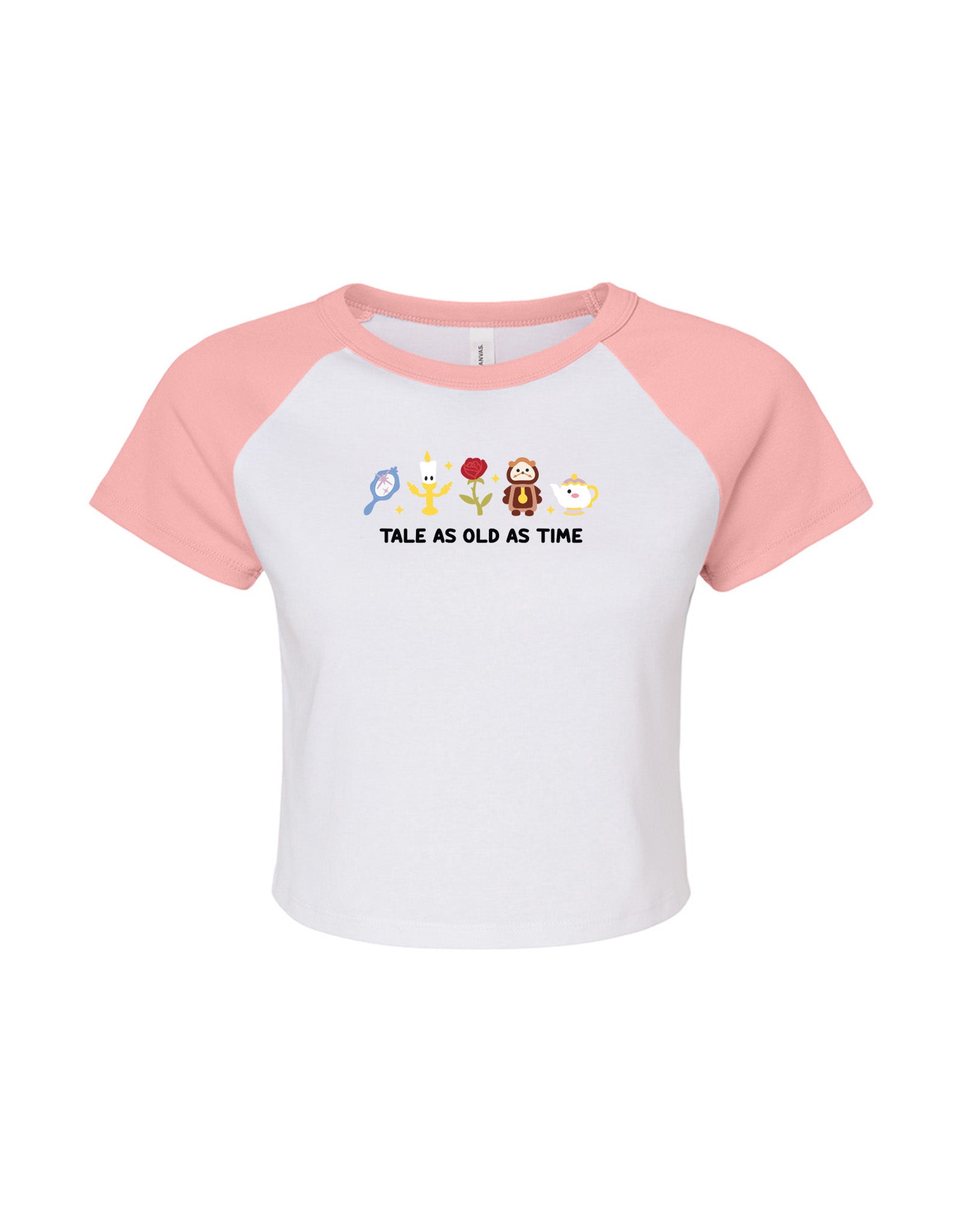 Beauty & Beast Embroidered Micro Rib Baby Tee