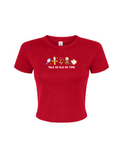 Beauty & Beast Embroidered Micro Rib Baby Tee