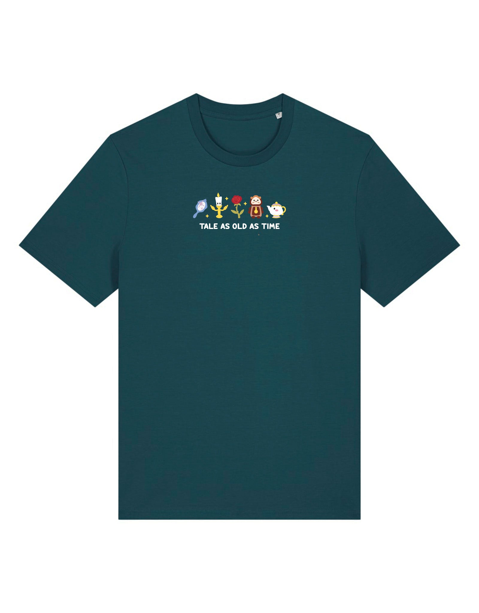 Beauty & Beast Embroidered Organic Cotton T-Shirt