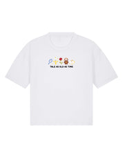 Beauty & Beast Embroidered Boxy Organic Cotton Tee