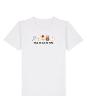 Beauty & Beast Embroidered Organic Cotton Childrens T-Shirt