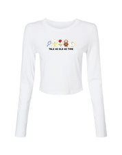 Beauty & Beast Embroidered Micro Rib Long Sleeved Tee