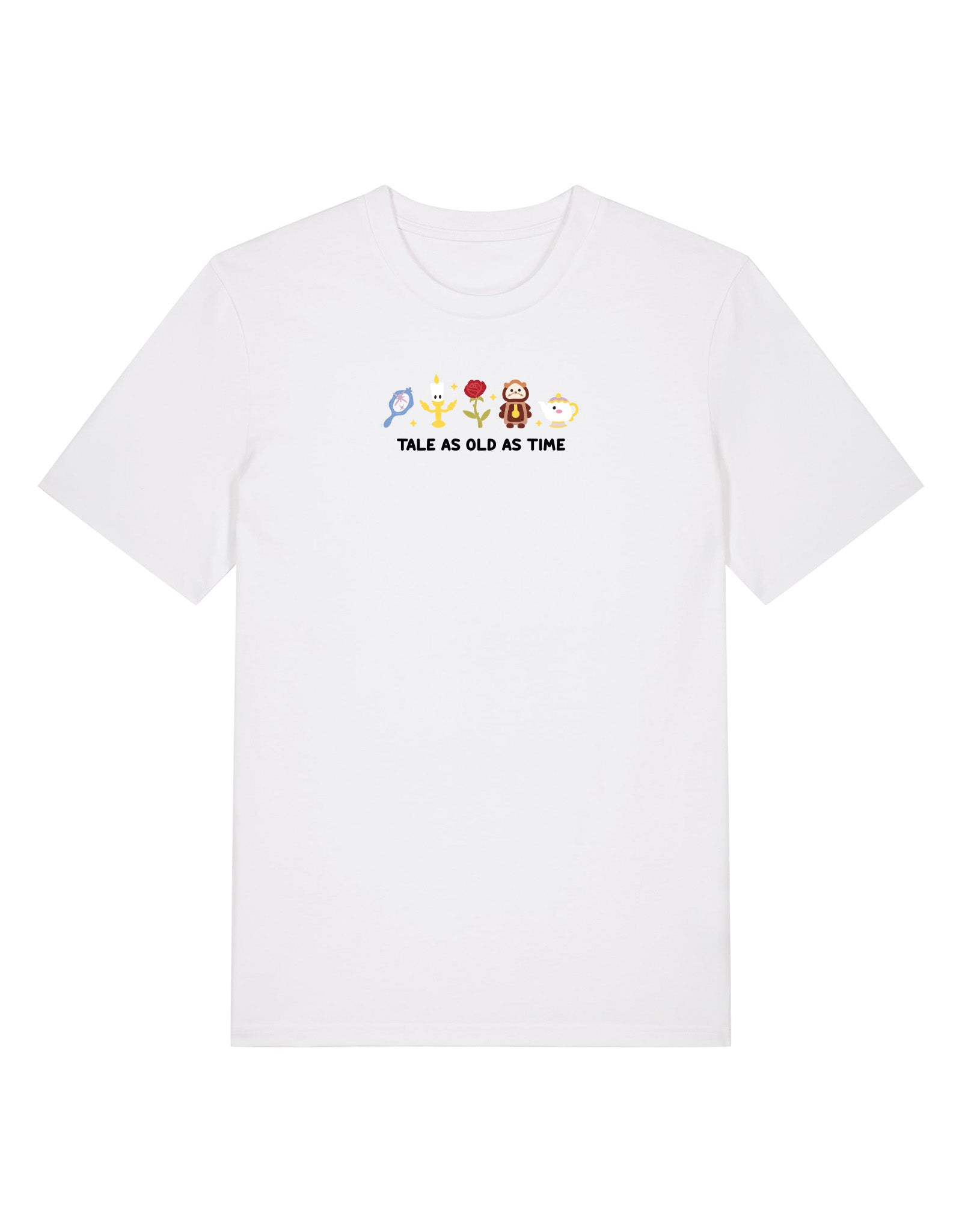 Beauty & Beast Embroidered Organic Cotton T-Shirt