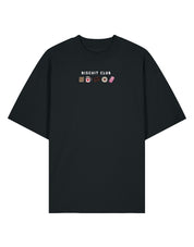 Biscuit Club Embroidered Oversized Organic Cotton Tee