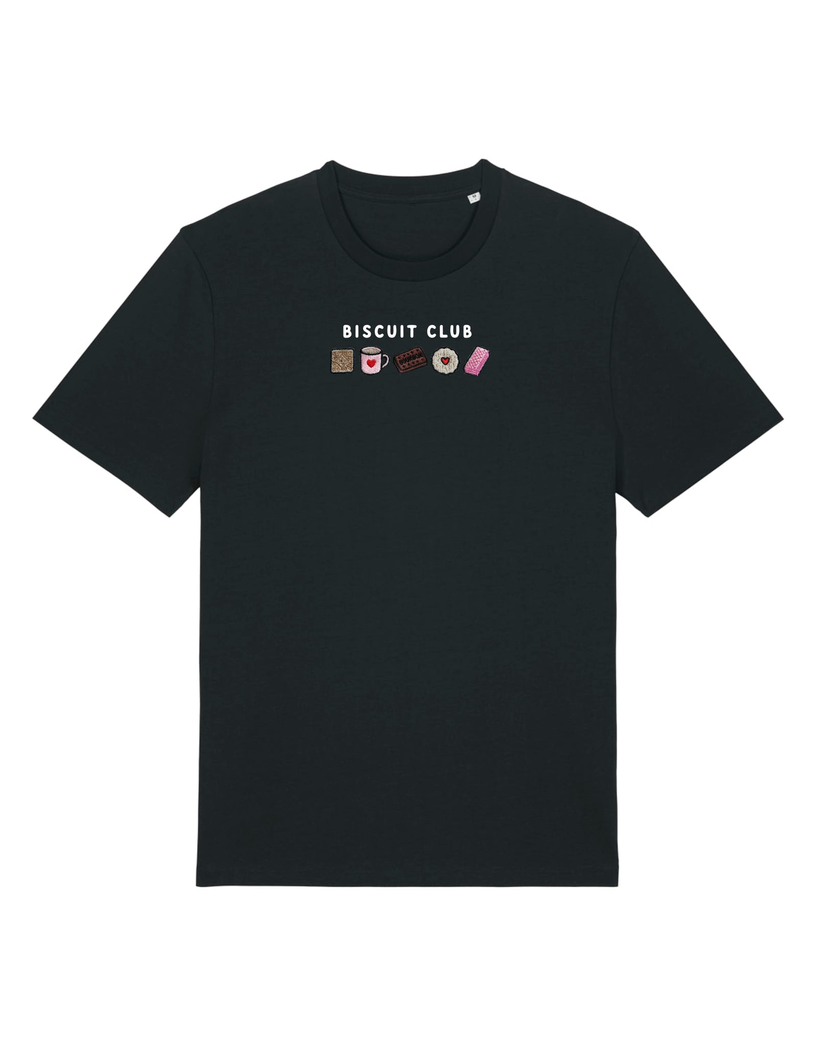 Biscuit Club Embroidered Organic Cotton T-Shirt