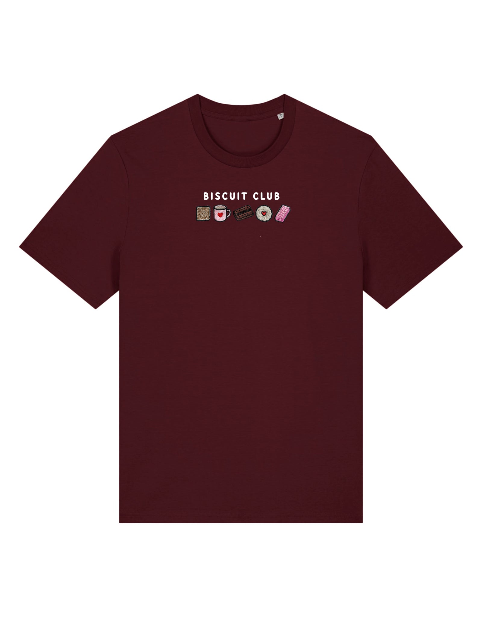 Biscuit Club Embroidered Organic Cotton T-Shirt