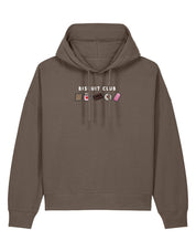 Biscuit Club Embroidered Boxy Organic Cotton Hoodie