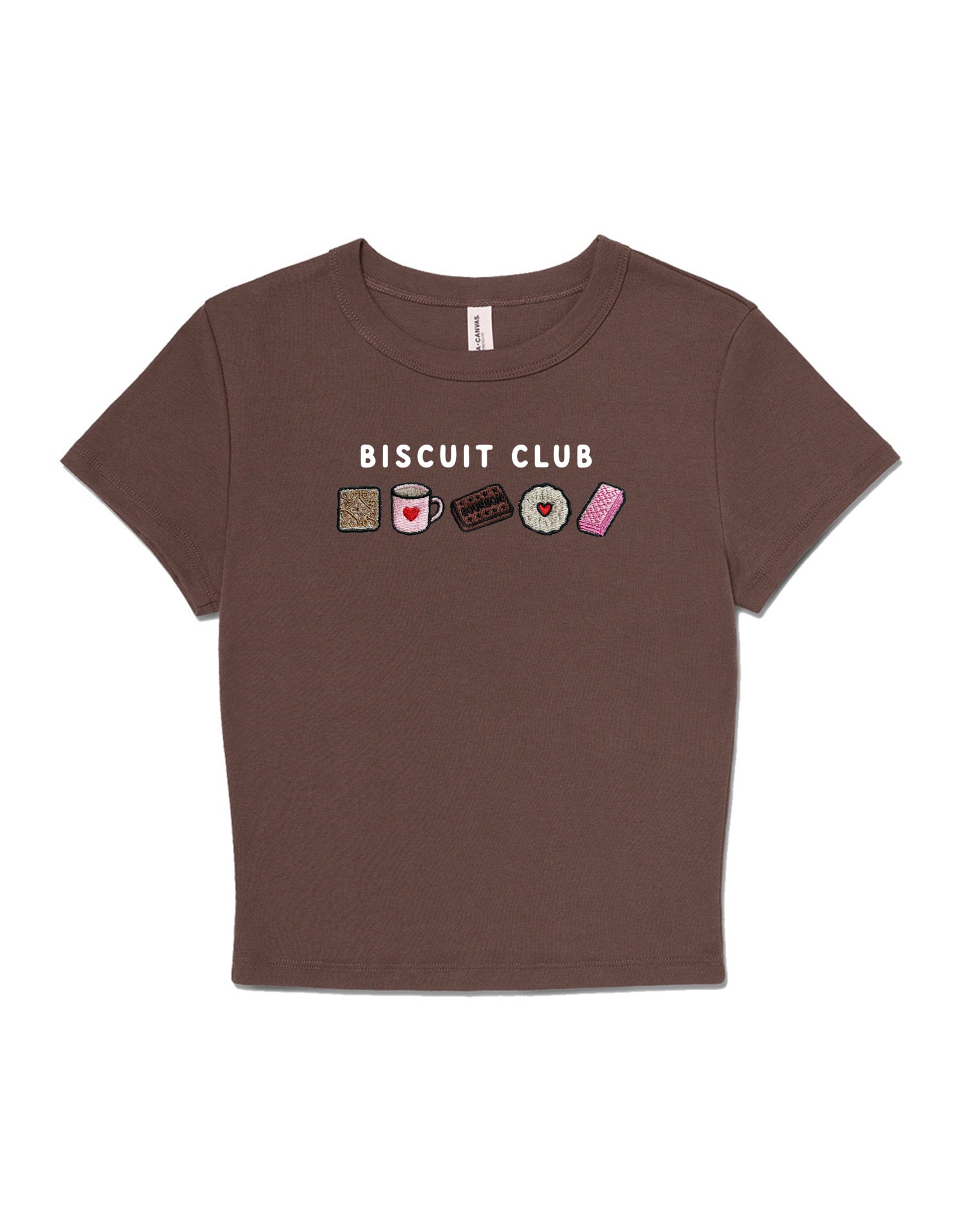 Biscuit Club Embroidered Micro Rib Baby Tee