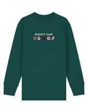 Biscuit Club Embroidered Organic Cotton Childrens Sweatshirt