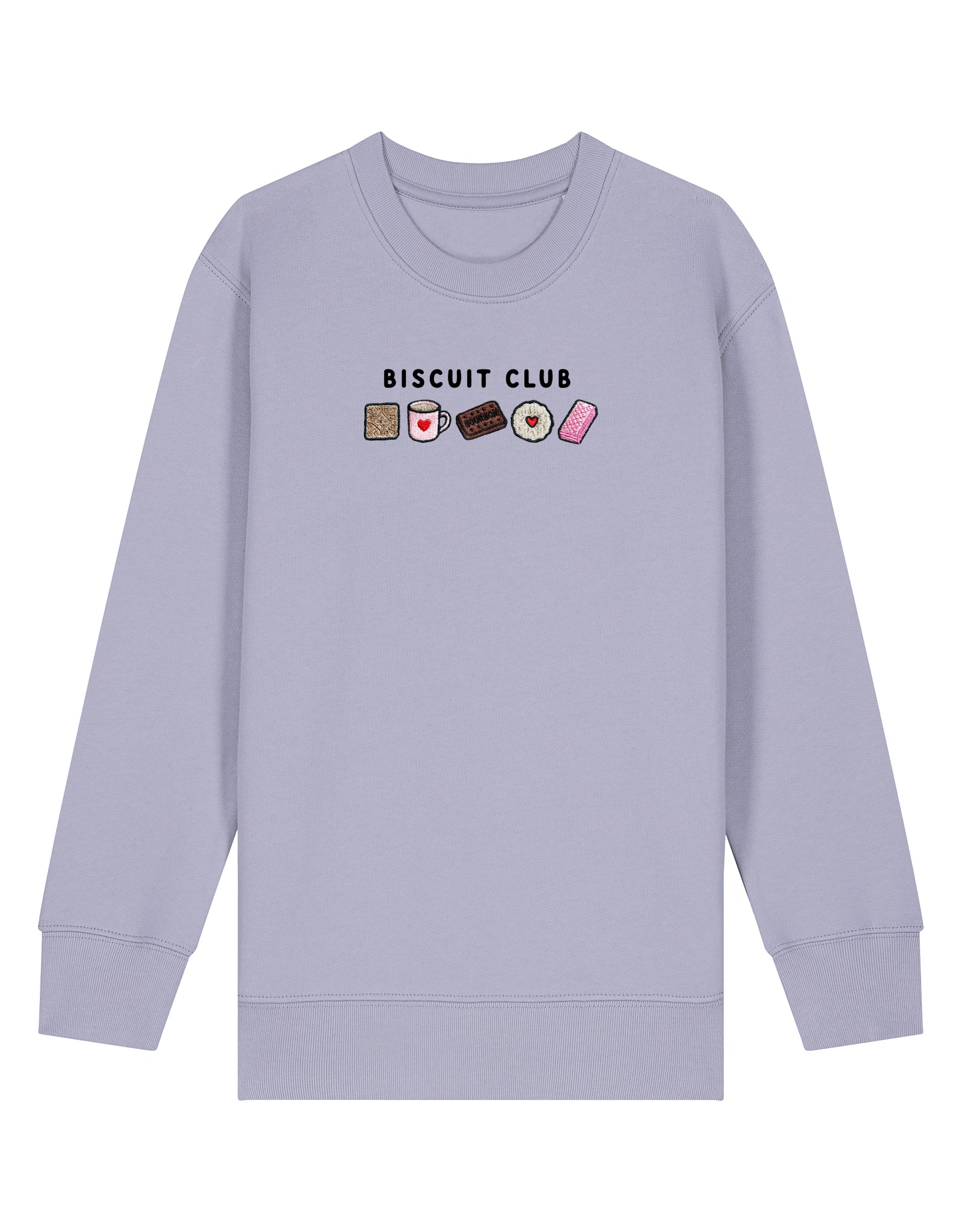 Biscuit Club Embroidered Organic Cotton Childrens Sweatshirt
