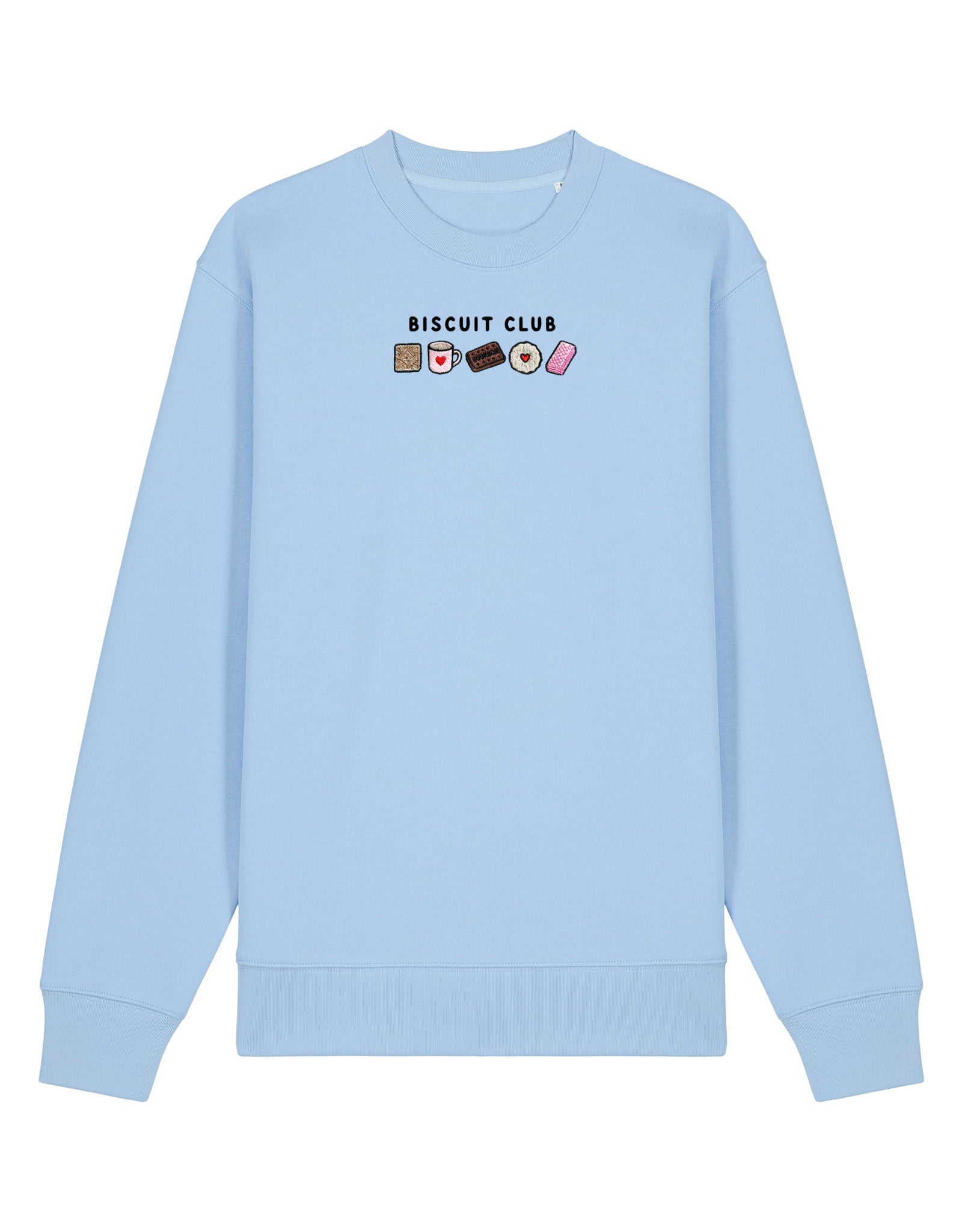 Biscuit Club Embroidered Organic Cotton Sweatshirt