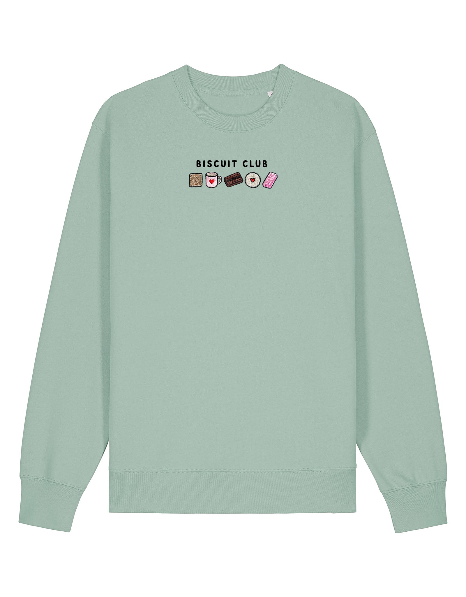 Biscuit Club Embroidered Organic Cotton Sweatshirt
