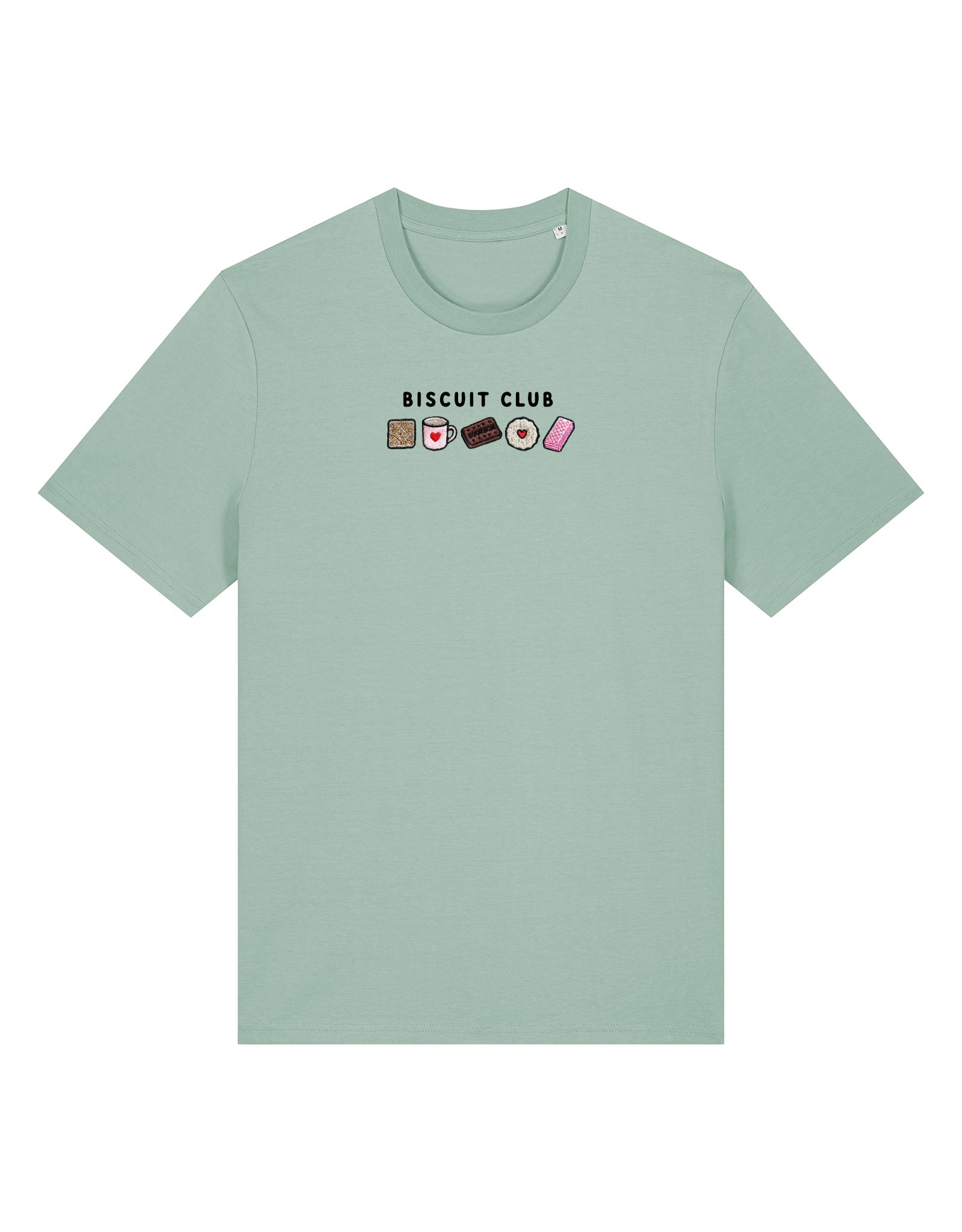 Biscuit Club Embroidered Organic Cotton T-Shirt