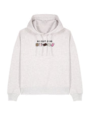 Biscuit Club Embroidered Boxy Organic Cotton Hoodie