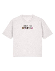 Biscuit Club Embroidered Boxy Organic Cotton Tee