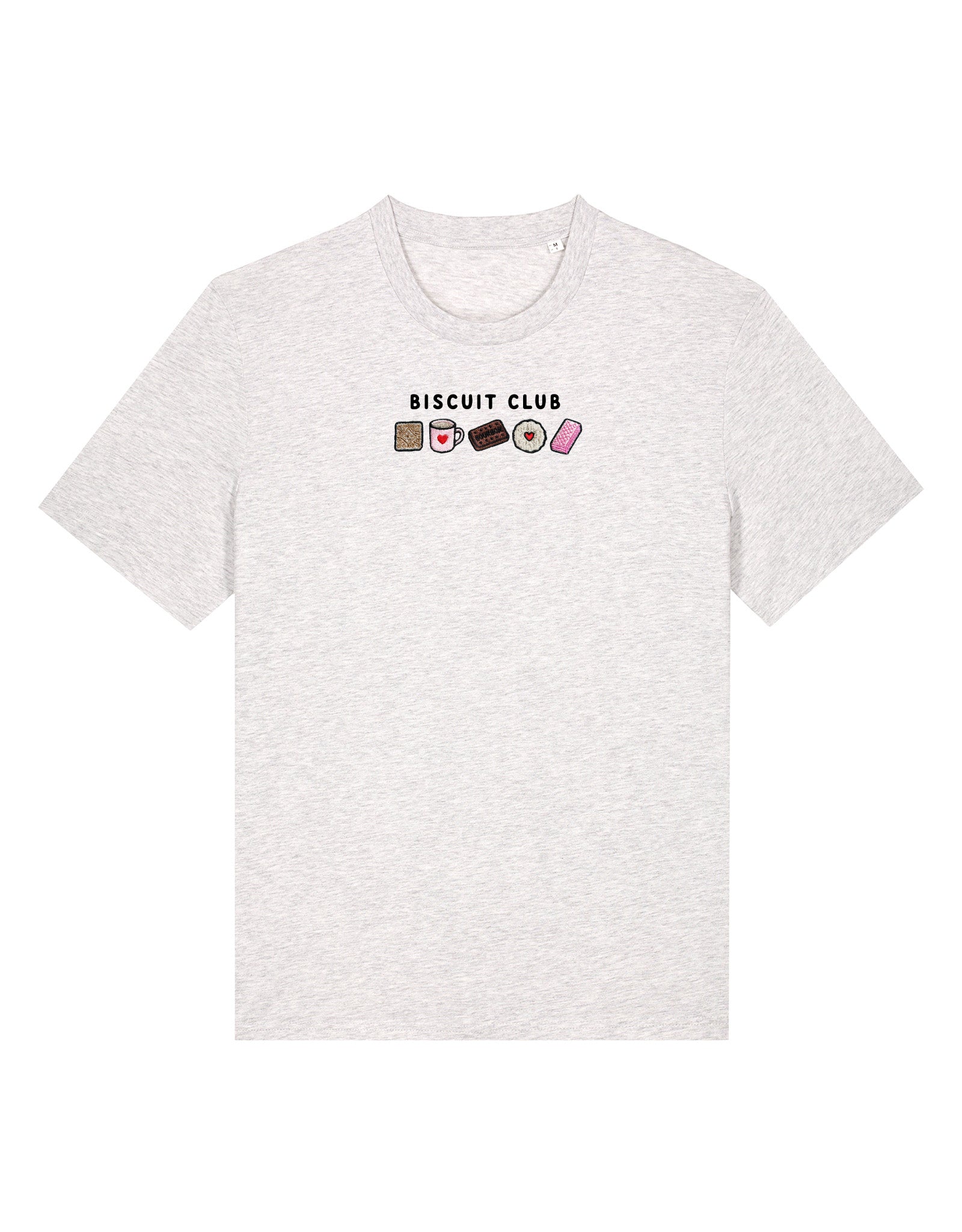 Biscuit Club Embroidered Organic Cotton T-Shirt