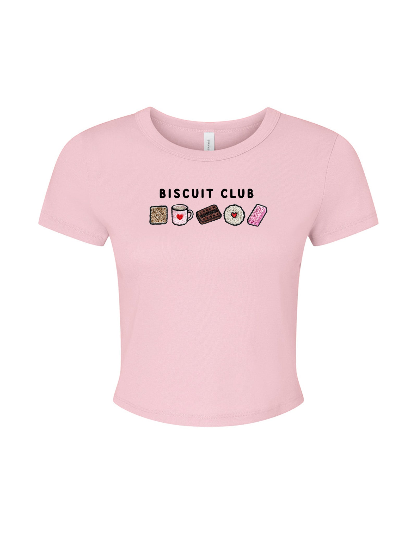 Biscuit Club Embroidered Micro Rib Baby Tee