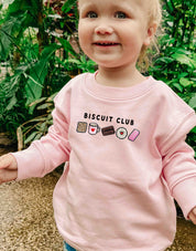 Biscuit Club Embroidered Organic Cotton Childrens Sweatshirt