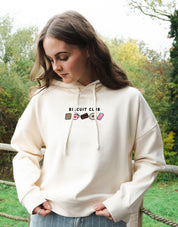 Biscuit Club Embroidered Boxy Organic Cotton Hoodie